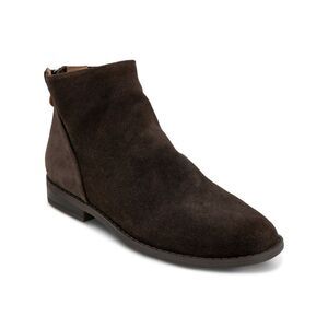 GENTLE SOULS KENNETH COLE Womens Brown Emma Toe Stacked Heel Leather Booties 6 M